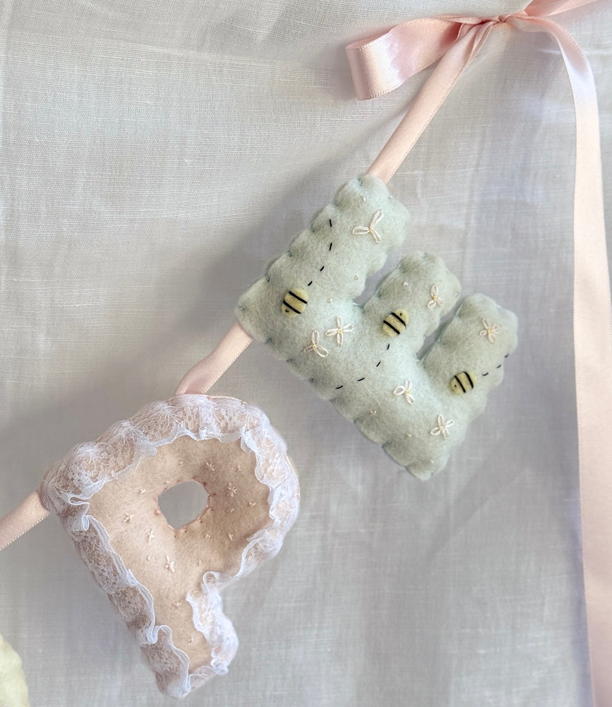 hand stitched felt bag charm - custom design