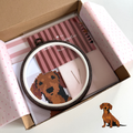 dachshund cross stitch kit