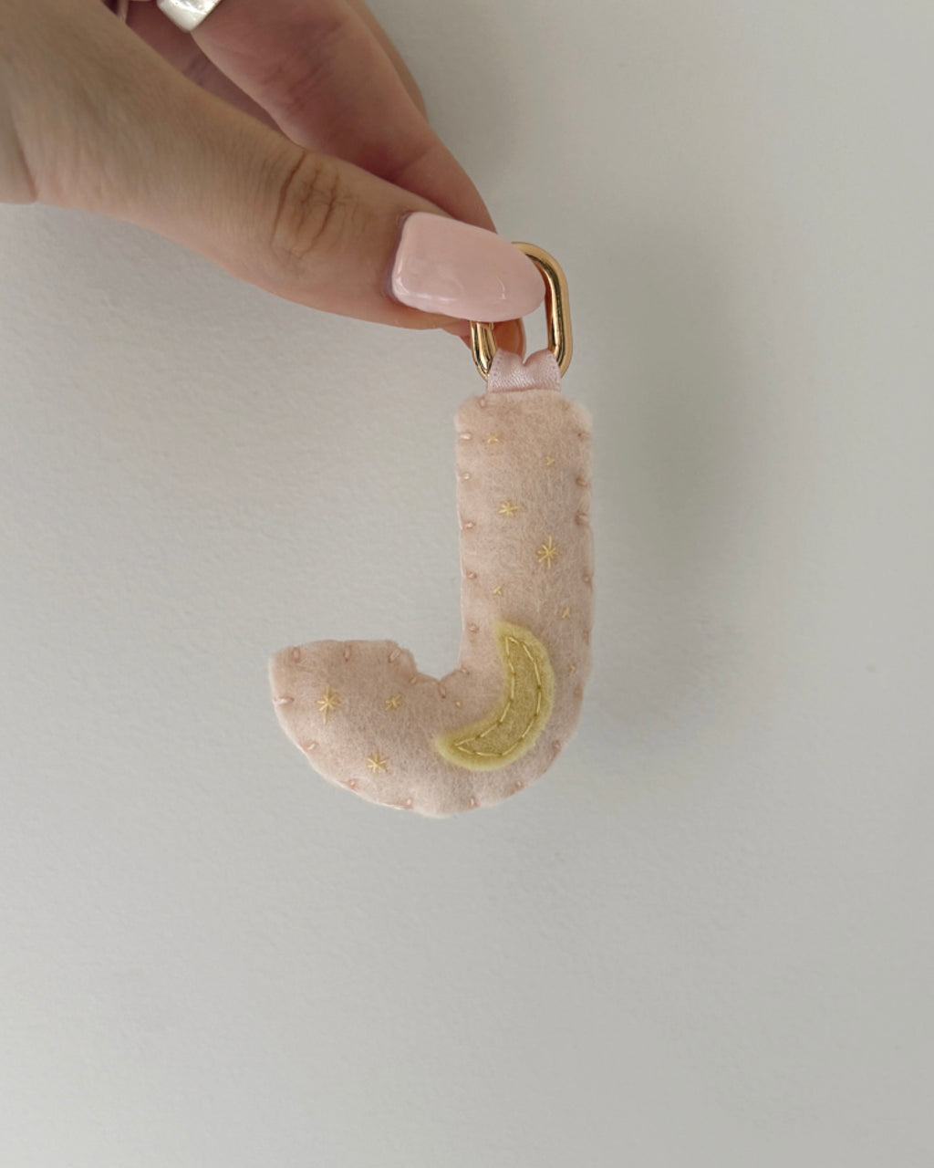 hand stitched mini key charms