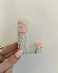 hand stitched felt bag charm - jellyfish cove