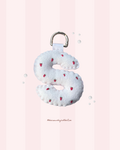 hand stitched felt bag charm - sweet strawberry