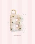 hand stitched felt bag charm - honey bee